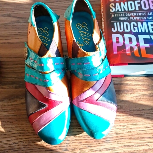 Elite by Conkus shoes heels multcolor Size 8 - Picture 1 of 9